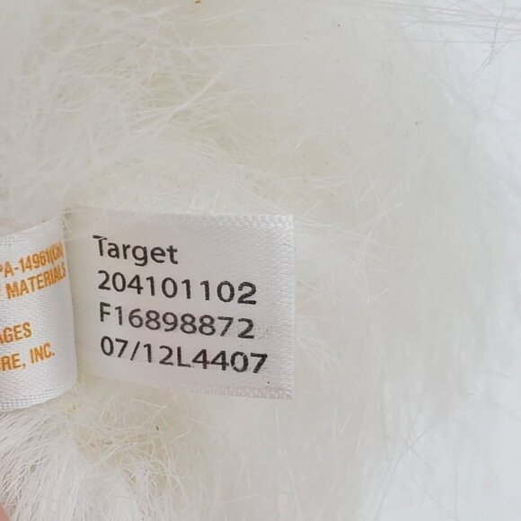 Circo White Maltese Puppy‎ Dog Stuffed Animal Plush 8 Inch Pink Bow Little Toy - Picture 9 of 9